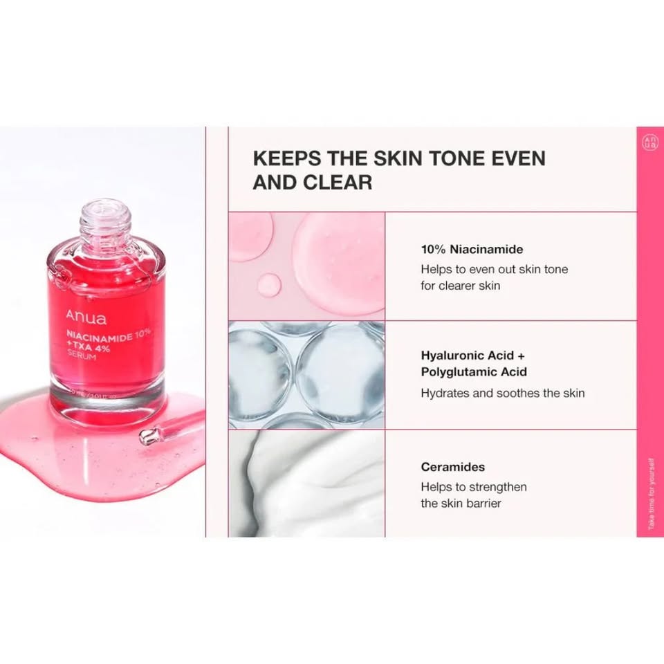 Anua Niacinamide 10% + TXA 4% Dark Spot Correcting Serum