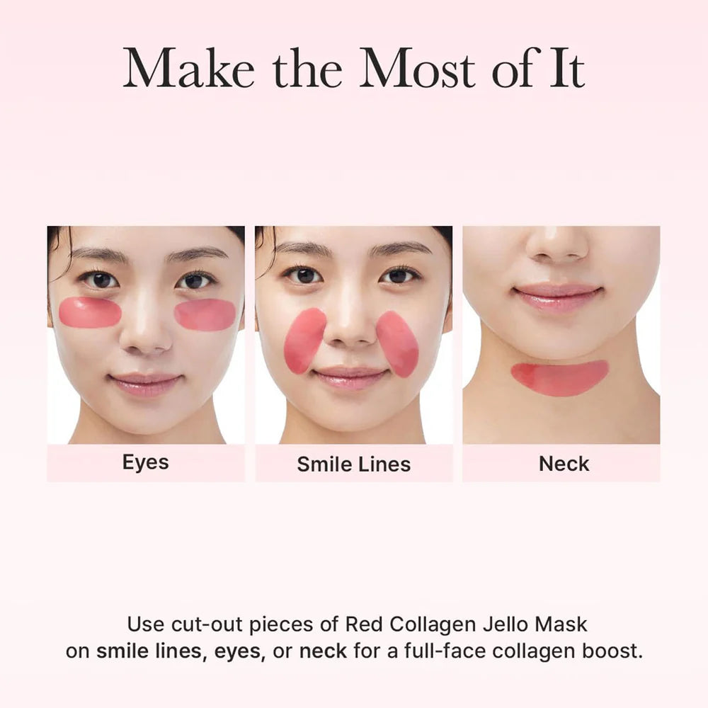 Arencia Red Collagen Jelly Mask — Firming & Glow-Boosting Hydrogel Mask