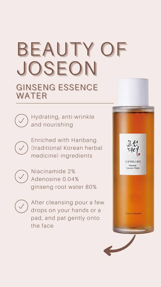 Beauty of Joseon Ginseng Essence Water — Hydrating & Revitalizing Essence