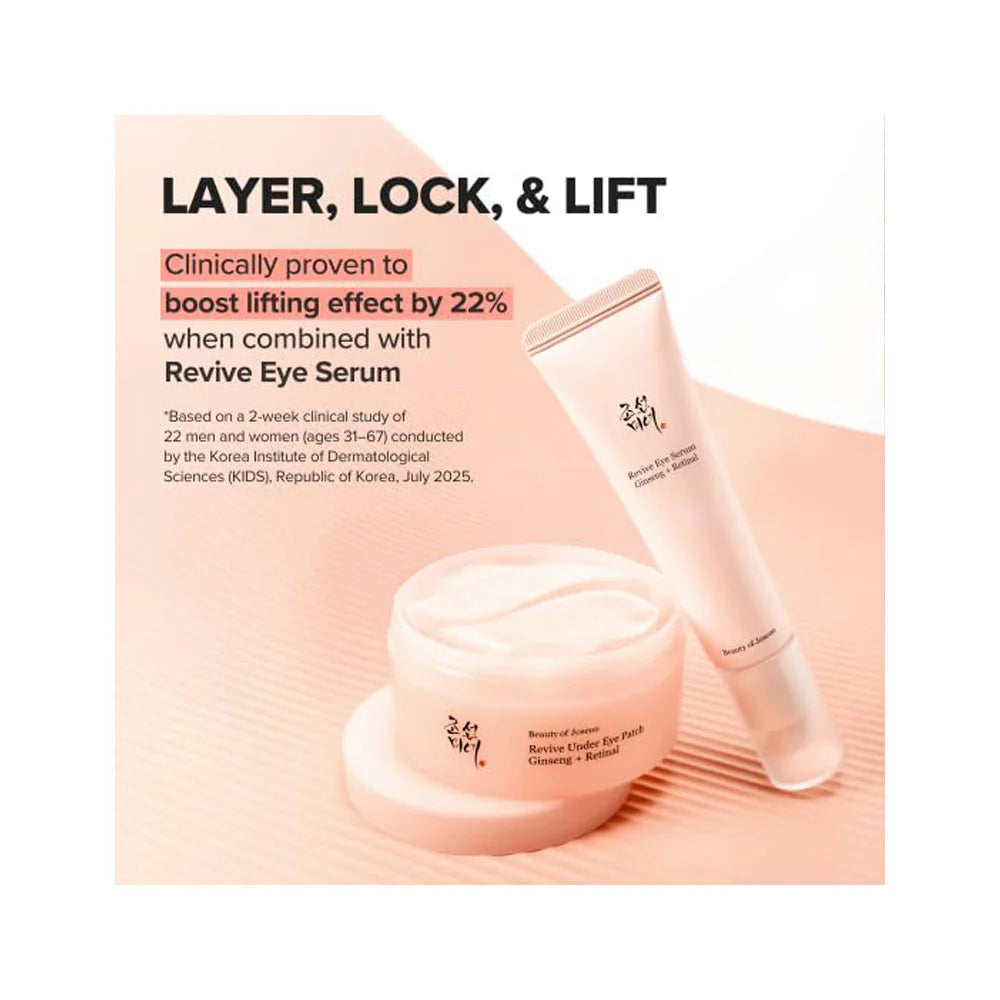 Beauty of Joseon Revive Under Eye Patch — Ginseng + Retinal Firming & Anti-Aging Eye Masks