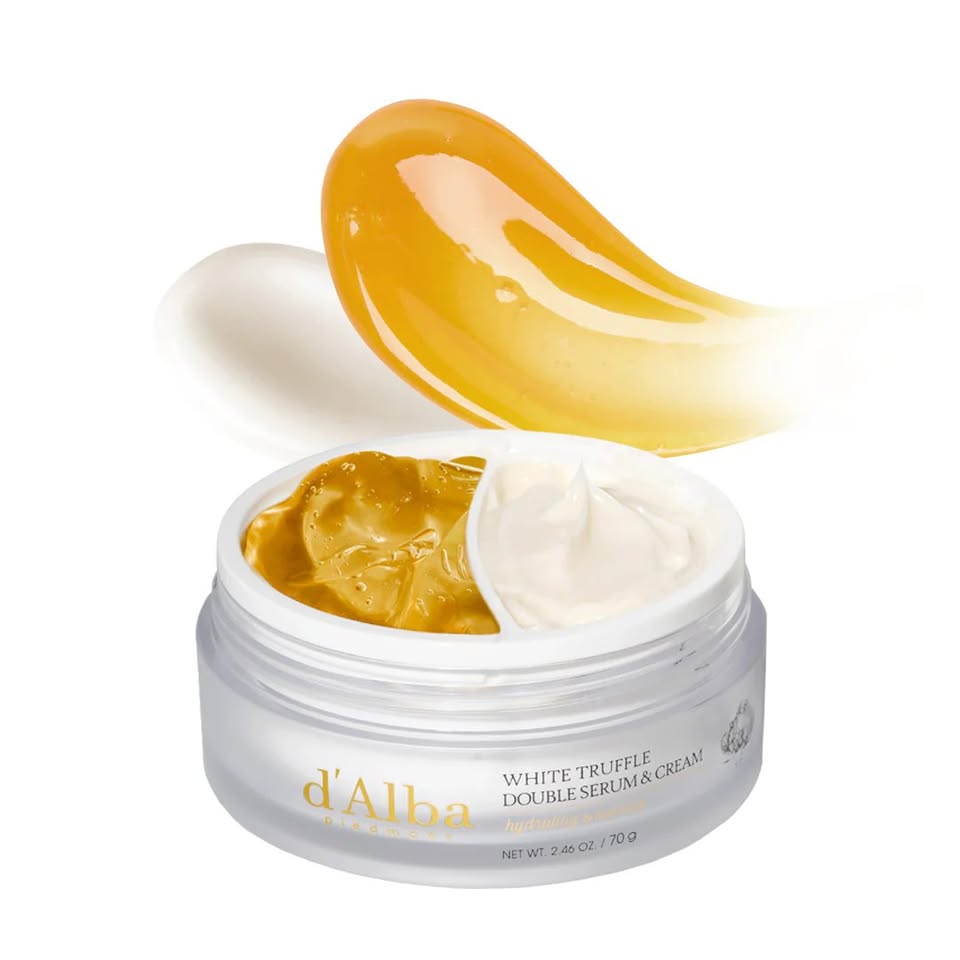 d'Alba White Truffle Double-Serum & Cream — Dual-Texture Luxury Anti-Aging Moisturizer