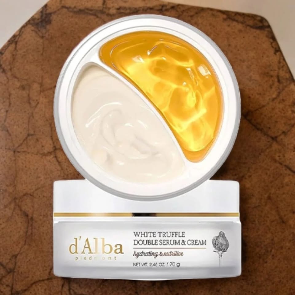 d'Alba White Truffle Double-Serum & Cream — Dual-Texture Luxury Anti-Aging Moisturizer