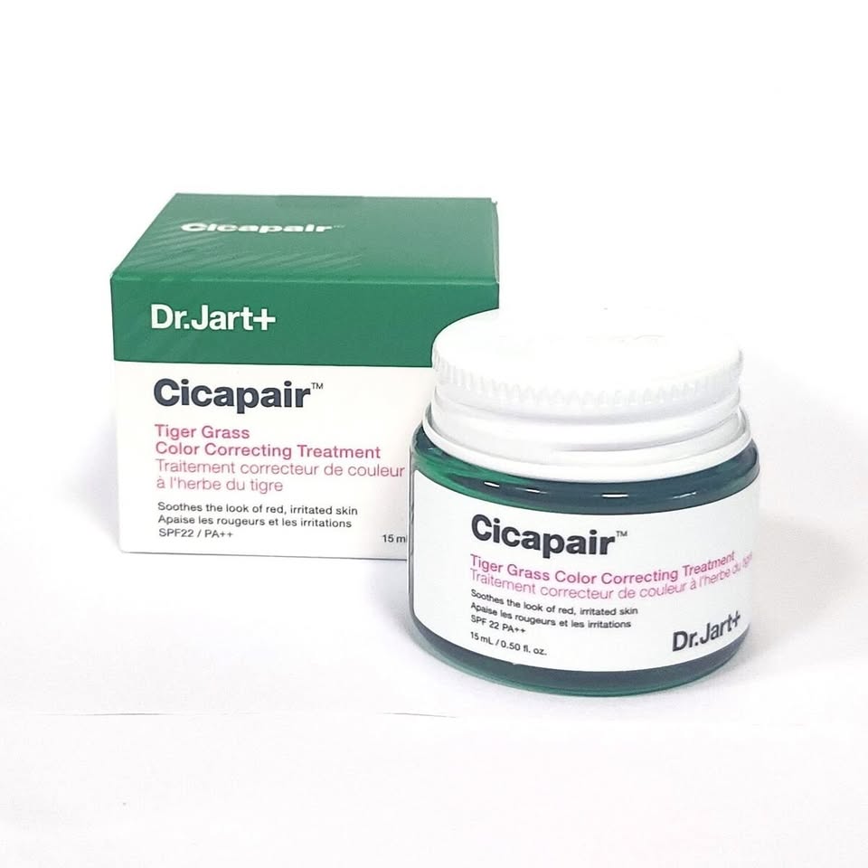 Dr. Jart+ Cicapair Tiger Grass Color Correcting Treatment SPF 22 PA++ — Soothing Green-to-Beige Tone-Up Cream