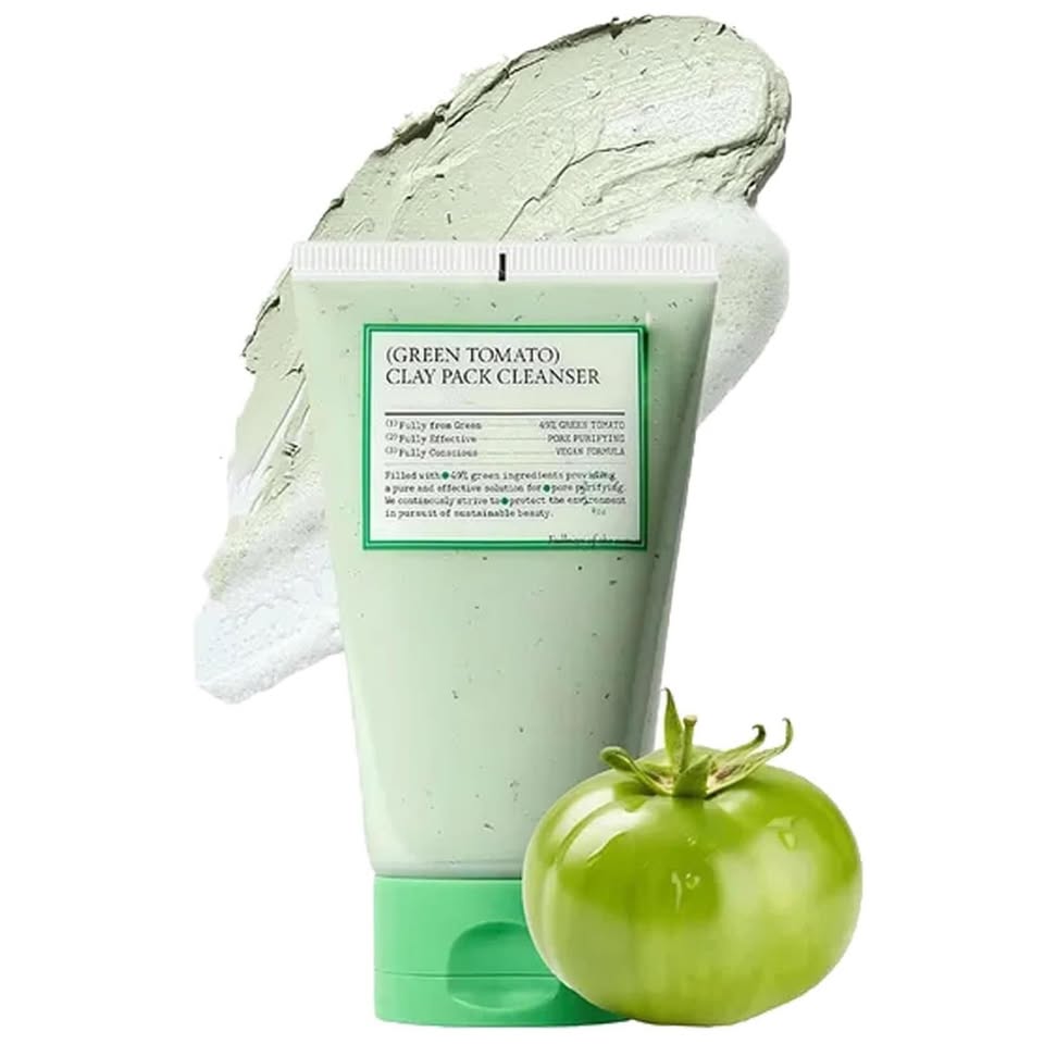 FULLY—Green Tomato Clay Pack Cleanser — Pore-Refining Clay-to-Foam Deep Cleansing Treatment