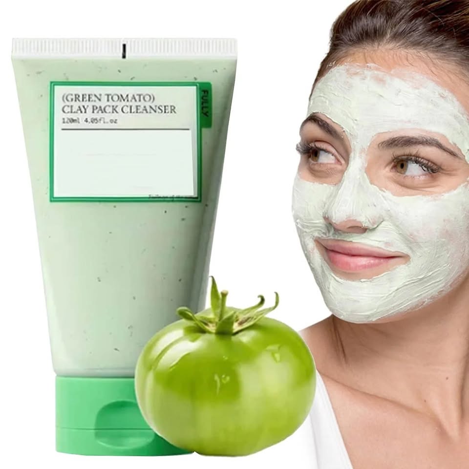 FULLY—Green Tomato Clay Pack Cleanser — Pore-Refining Clay-to-Foam Deep Cleansing Treatment