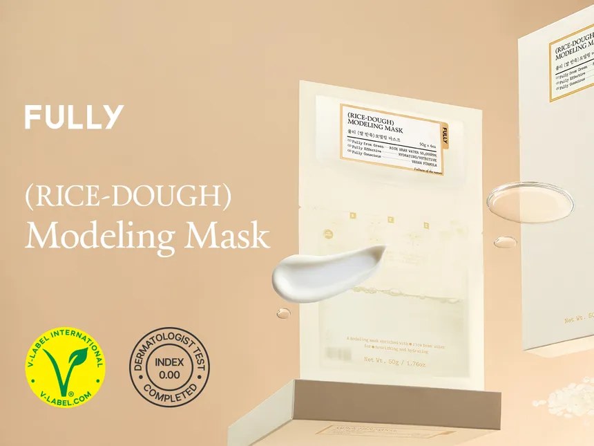 FULLY— Rice-Dough Modeling Mask — Wash-Off Clay Mask for Brightening & Pore Refining