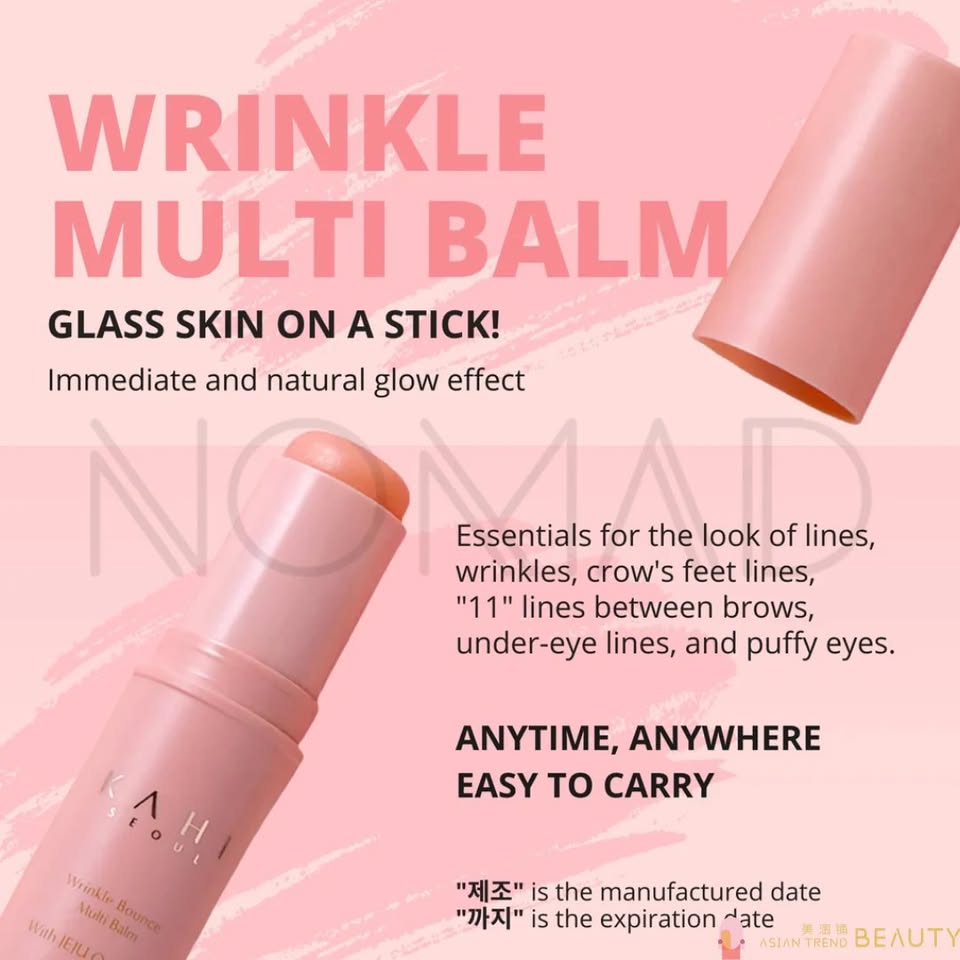 KAHI Wrinkle Bounce Multi Balm — Hydrating Anti-Aging Stick Balm for Radiant Skin