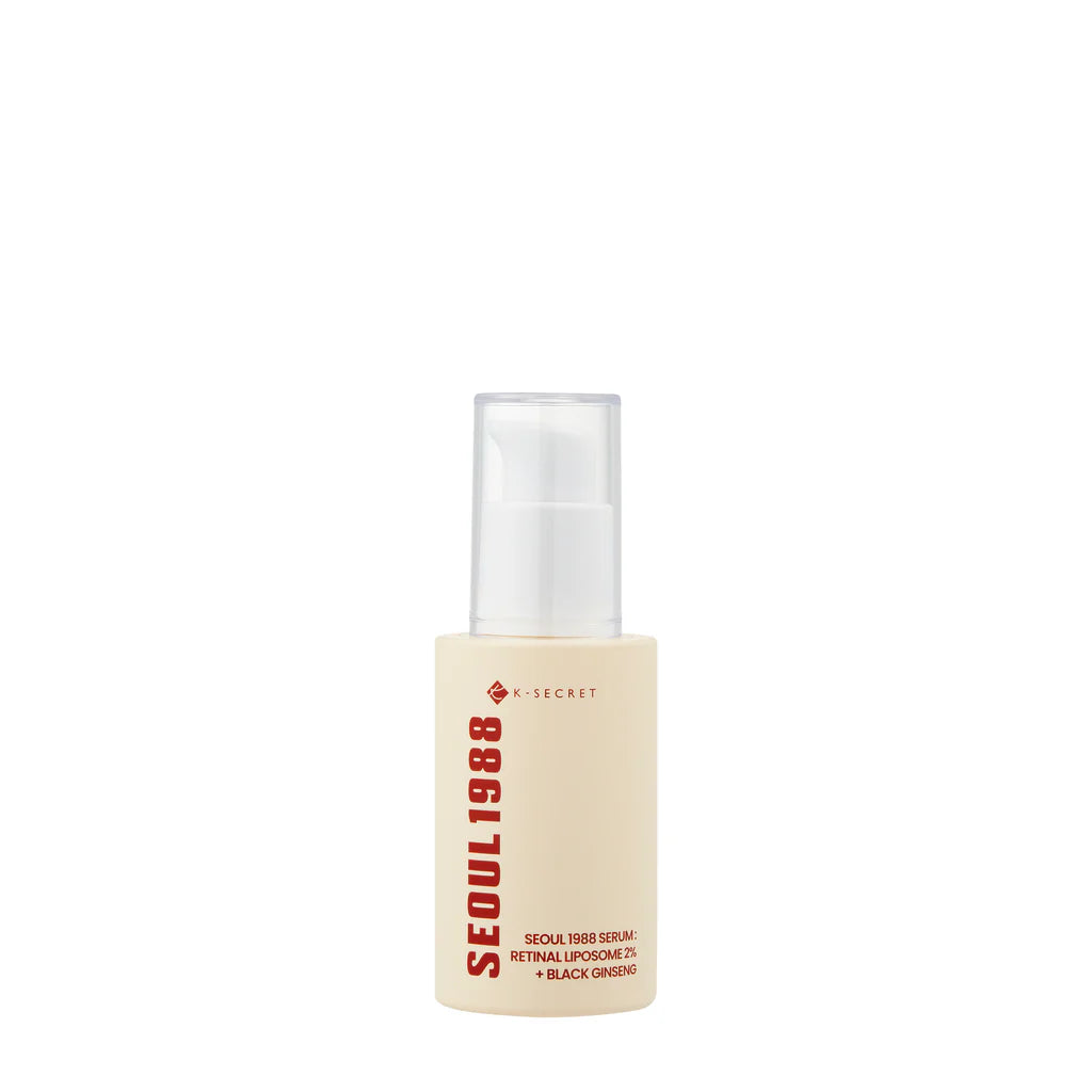K-Secret Seoul 1988 Retinal Liposome 2% + Black Ginseng — Advanced Renewal Serum for Smooth, Firm Skin