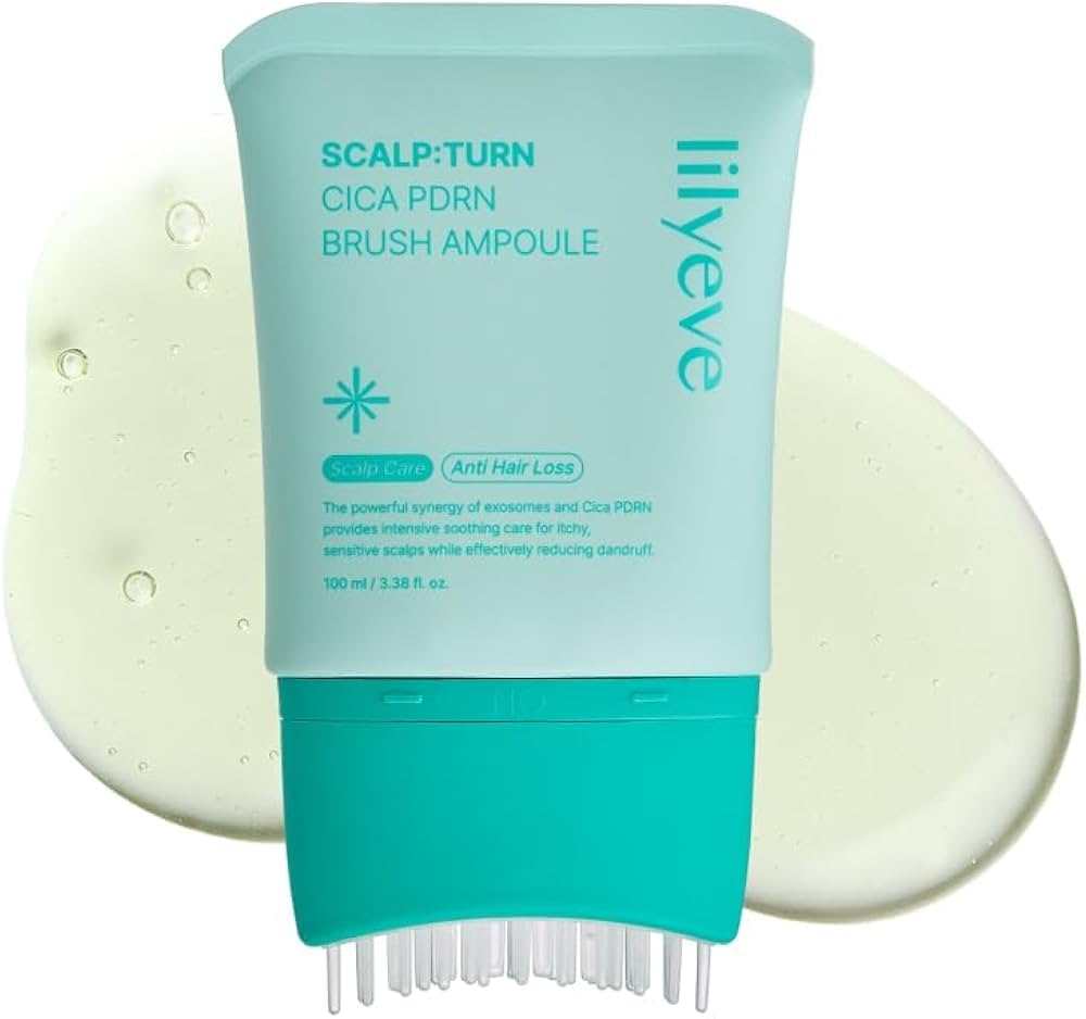 Lilyeve ScalpturN CICA PDRN Brush Ampoule — Soothing Scalp Repair & Anti-Hair Fall Treatment