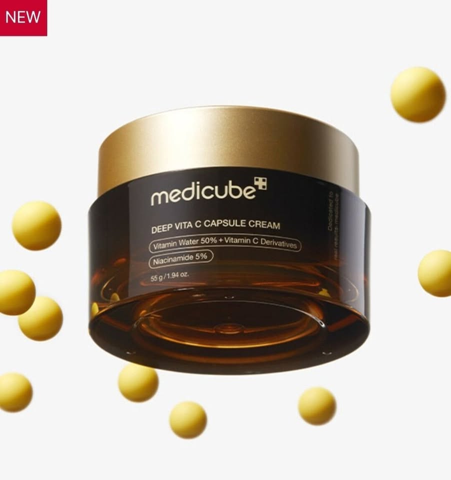Medicube Deep Vita C Capsule Cream — Triple Vitamin C Brightening & Anti-Aging Moisturizer