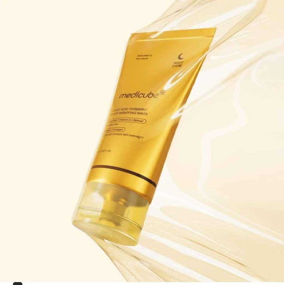 Medicube Gold Acid Turmeric Moist Whitening Foam — Brightening & Exfoliating Daily Cleanser