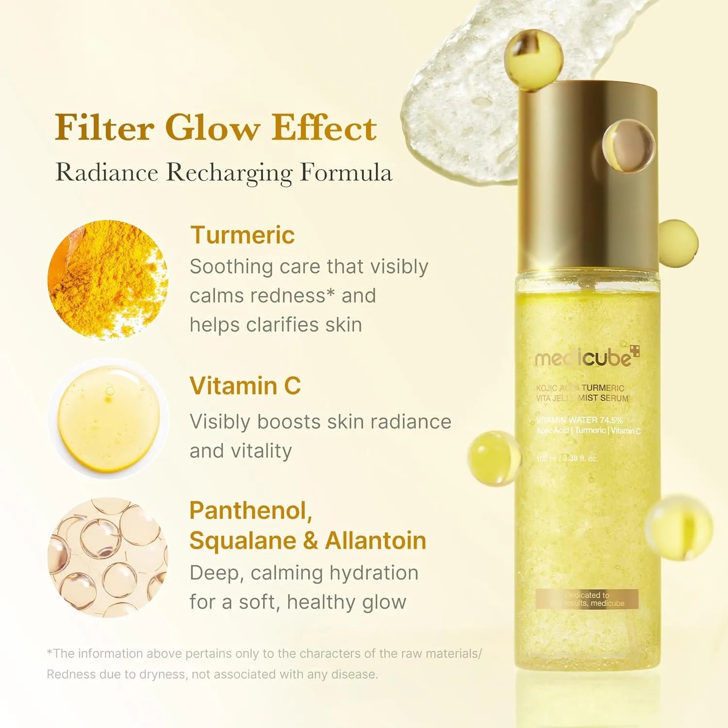 Medicube Kojo Acid Turmeric Vita Jelly Mist Serum — Brightening & Hydrating Jelly Mist