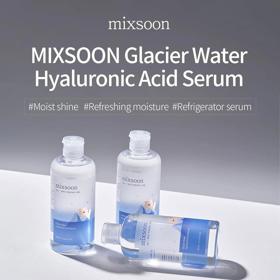 Mixsoon Glacier Water Hyaluronic Acid Serum — Deep Hydration Serum for Plump, Dewy Skin