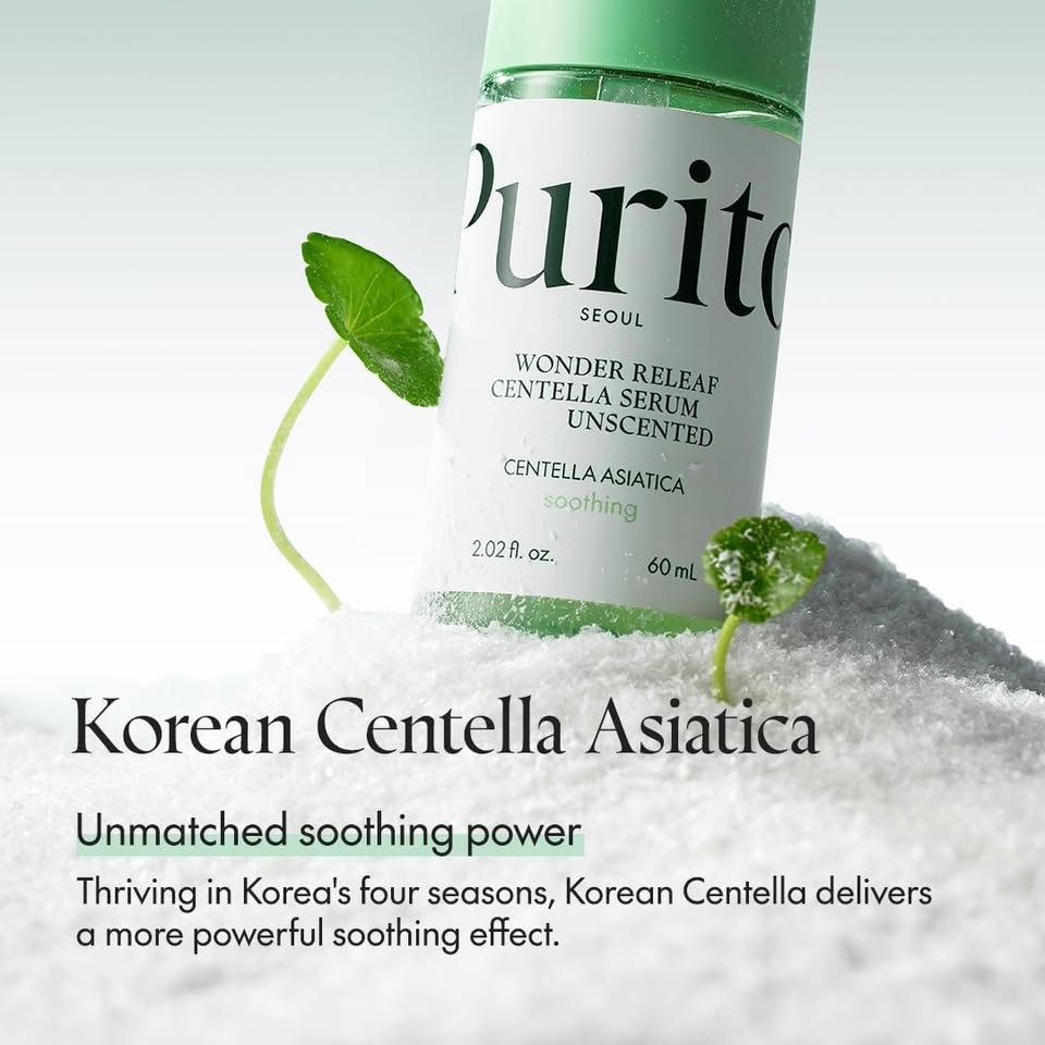 Purito Wonder Releaf Centella Serum (Unscented) — Soothing & Barrier Repair Serum