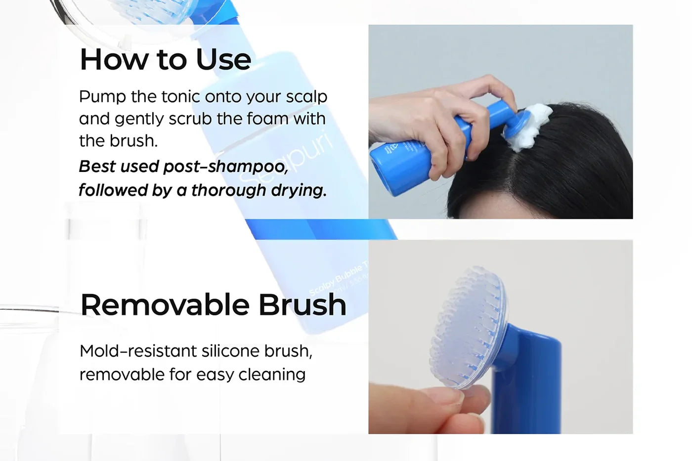 Seapuri Scalpy Bubble Tonic — Exfoliating & Refreshing Scalp Cleanser