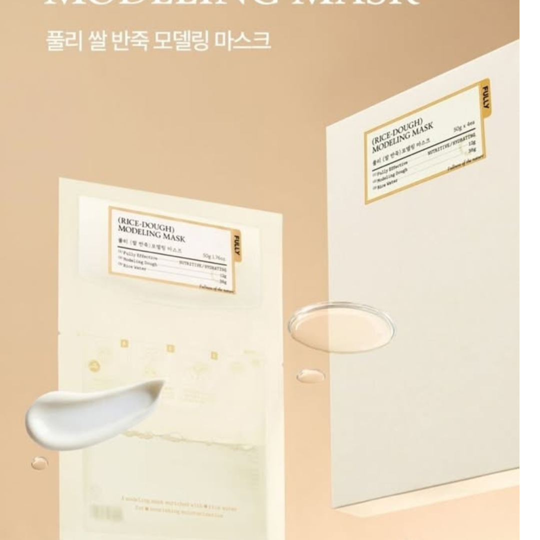 FULLY— Rice-Dough Modeling Mask — Wash-Off Clay Mask for Brightening & Pore Refining