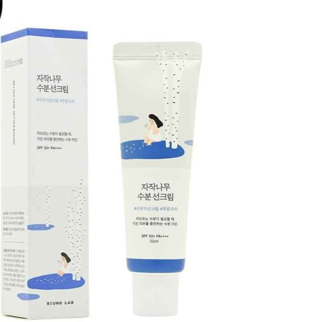 ROUND LAB Birch Juice Moisturizing Sun Cream SPF50+ PA++++ — Hydrating & Protective Sunscreen