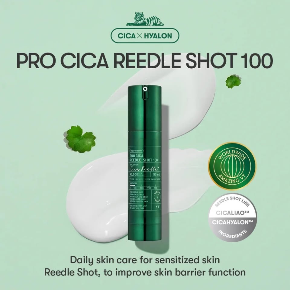 VT Cica Pro Cica Reedle Shot 100 — Skin Texture Refining & Intensive Cica Care